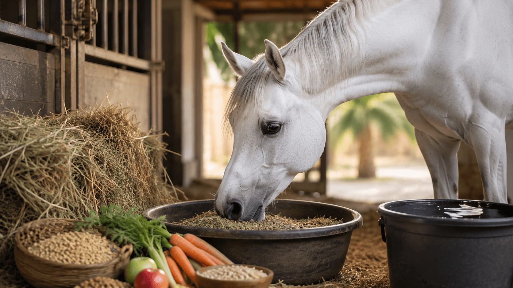 أساسيات تغذية الخيل العربي