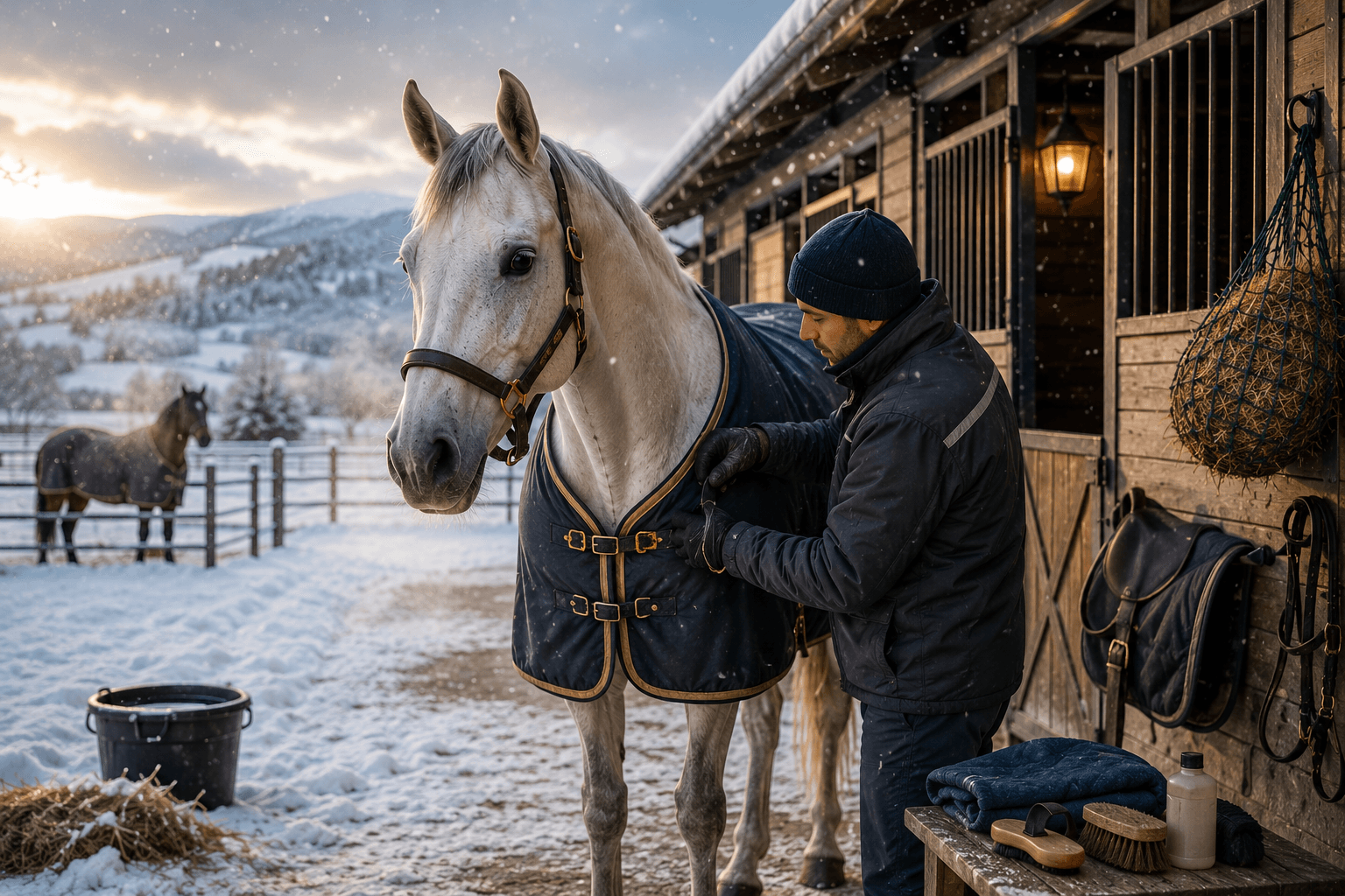 دليل العناية بالخيل في فصل الشتاء